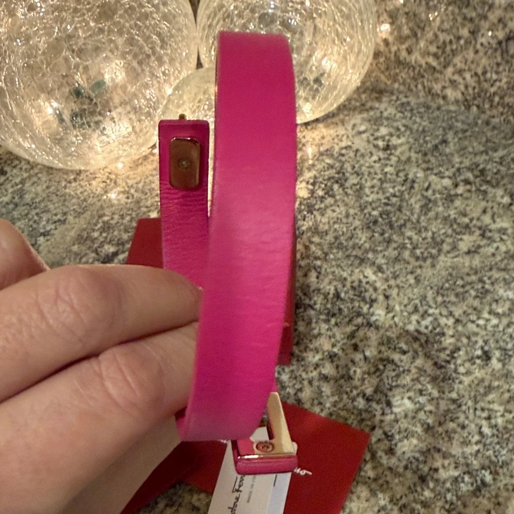 Salvatore Ferragamo Leather Wrap Bracelet